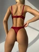 Комплект с цепочкой красного цвета 27976 85C - изображение 3