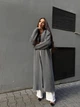 Жіночий в'язаний кардиган сiрого кольору 37189 One Size - зображення 1