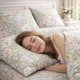 Комплект постільної білизни Бязь Floral Whisper 155х215 см Світло-Сірий - зображення 8