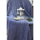 Плед Прованс Soft косы Синий меланж 140x180 см (11682) Прованс 11682 922855 - изображение 2