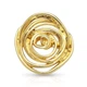 Брошь BROCHE бижутерия Модерн Розалия золотистая BRBF115357 - изображение 1