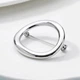 Брошь из стали BROCHE бижутерия Модерн Орбита серебристая BRSF115354 - изображение 3