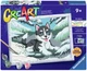 Картина за номерами Ravensburger CreArt Зухвалий хаскі 12023261 (4005555232612) - зображення 1