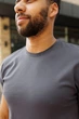Футболка чоловіча однотонна колір фуме, розмір 2XL (2001) - зображення 2