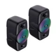 Стерео колонки ігрові HAVIT HV-SK213 USB RGB Black - изображение 3