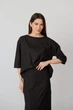 Костюм жіночий повсякдений-casual костюмка Тіар чорний 02-108 46р - изображение 4