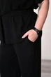 Костюм жіночий Estilo повсякдений-casual креп чорний 02-110 56р - зображення 3