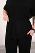 Костюм жіночий Estilo повсякдений-casual креп чорний 02-110 56р - зображення 4