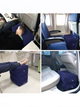 Надувна подушка підставка для ніг у літак, авто, автобус та потяг (3 рівні висоти), темно синя - изображение 7