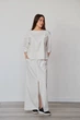Костюм жіночий Estilo повсякдений-casual костюмка Тіар молочний 02-108 50р - зображення 1