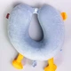 Ортопедическая подушка для шеи Memory Foam голубая 30x30x10см для путешествий и отдыха Duck - изображение 4