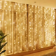 Светодиодная гирлянда-штора Melinera 2x1 м, 220 LED, теплый свет, IP44, таймер, Английская вилка (переходник в комплекте) - изображение 2