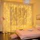 Светодиодная гирлянда-штора Melinera 2x1 м, 220 LED, теплый свет, IP44, таймер, Английская вилка (переходник в комплекте) - изображение 3