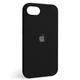 Чехол Fiji Silicone Case для Apple iPhone 16e бампер накладка Soft Touch с микрофиброй Black - изображение 2