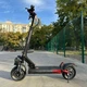 Электросамокат KUGOO M4 Max+ Plus NFC Key 2000W (Dual Motor) 23Ah с сиденьем, полный привод, складной, до 60–65 км/ч, запас хода до 70 км, 10" колёса, амортизация, дисковые тормоза, LED подсветка, LCD дисплей, NFC ключ чорный - изображение 7