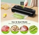 Вакуумный упаковщик Bonsenkitchen VS1900 125 Вт — бытовой вакууматор для сухих и влажных продуктов с режимом запаяния - изображение 4