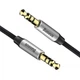 Аудио кабель 3.5 на 3.5 Mini Jack BASEUS AUX Yiven M30 (1метр). Black - изображение 2