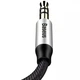 Аудио кабель 3.5 на 3.5 Mini Jack BASEUS AUX Yiven M30 (1метр). Black - изображение 5