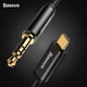 Кабель перехідник Type-C на Mini-Jack 3.5 (AUX) Baseus (1,2 м). Black - зображення 6