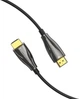 Кабель Vention HDMI M - M, 60.0 м, V2.1, Optical 8K 60Гц 48Gbps Dolby 7.1 TPE Black Zinc Alloy Type (ALBBAE) - зображення 3