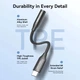 Переходник Vention USB-C --> аудио Jack 3.5мм, Aluminum Alloy, Black (BIIBA) - изображение 5