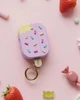 Силиконовый чехол-накладка Elago Ice Cream Hang для Apple AirPods Pro 3 с карабином (Classic Lavender) - изображение 3