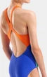Купальник для дівчаток Arena PAINTING SWIMSUIT V BACK синій, помаранчевий 140 см (010744-830) - зображення 5