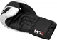 Перчатки боксерские RDX Boxing Gloves Rex F4 BGR-F4B 14 унций Черные с белым (5054421881880) - изображение 3