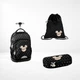 Школьный рюкзак на колёсах Paso Minnie Mouse 3 в 1 с выдвижной ручкой, 46×32×18 см, усиленное дно - изображение 1