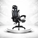 Геймерское кресло Gamer PRO Jaguar из экокожи с подголовником, поясничной подушкой и резиновыми колесами - изображение 1