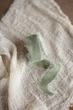 Подарочная бархатная лента VTILENE оливковая, Sage green, 2.5 см, 1.4 м - изображение 1