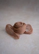 Жатий шовк стрічка для декору VTILENE, Dark Tan, 1.5 см, 3 м - зображення 1