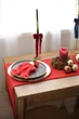 Плотный марлевый раннер для сервировки стола и фотосессий VTILENE, Christmas red, 60 см, 1 м - изображение 1