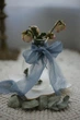 Crinkled silk стрічка VTILENE ручного фарбування, Dusty blue, 1.5 см, 3 м - зображення 5
