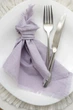 Натуральная хлопковая салфетка для стола VTILENE , Light violet, 35х35 см - изображение 2