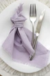 Натуральная хлопковая салфетка для стола VTILENE , Light violet, 35х35 см - изображение 5