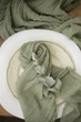 Марлевая салфетка для декора мероприятия VTILENE , Sage green, 45х45 см - изображение 3