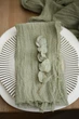 Марлевая салфетка для декора мероприятия VTILENE , Sage green, 45х45 см - изображение 4