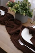 Раннер из натуральной марли 100% хлопок VTILENE, Chocolate, 60 см, 1 м - изображение 3
