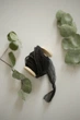 Жатий шовк стрічка для декору VTILENE чорна, Black, 1.5 см, 3 м - зображення 3