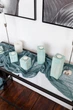Марлевый раннер на стол ручного окрашивания VTILENE, Dark turquoise, 60 см, 1 м - изображение 4