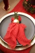 Салфетка с плотной марли для декора стола VTILENE, Christmas red, 35х35 см - изображение 2