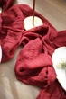 Марлевая салфетка для свадебного стола VTILENE , Deep Red Gauze, 45х45 см - изображение 6