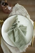 Салфетка для стола хлопковая VTILENE , Sage green, 35х35 см - изображение 1