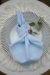 Салфетка хлопковая для сервировки VTILENE, Light blue, 35х35 см - изображение 4