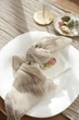 Марлевый раннер на стол ручного окрашивания VTILENE, Chalk beige, 60 см, 1 м - изображение 1