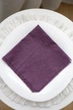 Салфетка из натуральной ткани для сервировки VTILENE , Deep purple, 35х35 см - изображение 2