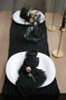 Салфетка с плотной марли для декора стола VTILENE, Black, 35х35 см - изображение 2