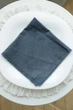 Хлопковая столовая салфетка VTILENE , Dark dusty blue, 35х35 см - изображение 3