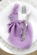 Хлопковая салфетка для декора стола VTILENE, Lavander, 35х35 см - изображение 1